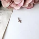 Серебряный крестик с рубином 0.069ct (2151692) - изображение 7