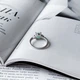 Серебряное кольцо с натуральным изумрудом 1.45ct, вес изделия 2,8 гр (2150947) - изображение 4