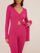 Брюки женские NA-KD 1018-008932-0015 S/M Розовые (7325946163019) - изображение 6
