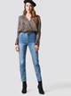 Джинсы Slim Fit женские NA-KD 1100-000296-0116 34 Синие (7325940585725) - изображение 4