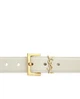 Ремінь шкіряний з логотипом Yves Saint Laurent Cassandre Belt Білий - зображення 2