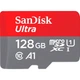 Карта пам'яті microSD 128Gb SanDisk Ultra class 10 UHS-I A1 + SD адаптер (SDSQUAB-128G-GN6IA) - зображення 2