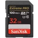 Карта памяти SD 32Gb SanDisk Extreme PRO UHS-I U3 V30 (SDSDXXO-032G-GN4IN) - изображение 1