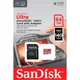 Карта памяти microSD 64Gb SanDisk Ultra Class 10 UHS-I U1 V10 A1 + SD адаптер (SDSQUAB-064G-GN6IA) - изображение 4