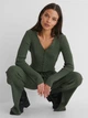 Кардиган вязаный женский NA-KD 1661-000042-0086 L Зеленый (7325942857523) - изображение 4