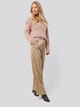 Свитер вязаный женский NA-KD 1018-003812-0233 XXS/XS Пудровый (7325942116613) - изображение 3