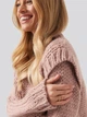 Свитер вязаный женский NA-KD 1018-003812-0233 XXS/XS Пудровый (7325942116613) - изображение 4