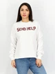 Свитшот женский NA-KD 1100-001079-0001 M Белый с принтом (7325941210879) - изображение 1
