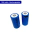 Аккумуляторная батарея литиевая CR123A/16340 700mAh с разъемом TYPE-C 3.7V Lithium - изображение 1