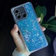 Чехол Glitter для Xiaomi Redmi 12C бампер силиконовый аквариум Синий - изображение 2