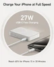 Швидкісна магнітна батарея з підставкою і дисплеєм Anker MagGo Qi2 15W Ultra-Fast MagSafe Powerbank, 10 000mAh для iPhone 17/17 Pro/17 Pro Max, iPhone 16/15/14/13/12 Series - White (A1654W) - зображення 5