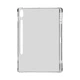 Силіконовий чохол-накладка для Samsung Galaxy Tab S9 Plus (SM-X810/X816B/X818U)/S9 FE+ (SM-X610/X616)/S10 Plus (SM-X820/X826), Air Force, Прозорий, протиударний чохол-бампер зі слотом під стилус, посилений захист кутів - зображення 1