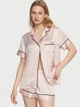 Пижама The Satin Short PJ Set Victoria's Secret Angel Pink Stripe размер S - изображение 1