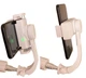 Стабилизатор стедикам Gimbal L08 до 80 мм Bluetooth кнопкой и пультом для телефона экшн-камеры Монопод-штатив белый - изображение 10