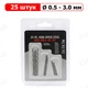 Мини свёрла - 25 штук - Ø 0.5 - 3.0 мм - Набор ювелирных свёрл - Прецизионные свёрла - изображение 1