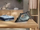 Утюг Electrolux, 2600Вт, 370мл, паровий удар 240гр, алюмінієва підошва, електр. керування, зелено-чорний - зображення 3
