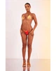 Плавки помаранчеві з абстрактним омбре принтом танга XXL PrettyLittleThing - зображення 2