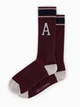 Носки з логотипом Armani Exchange AX-4 One size (108697Onesize) Бордовий - зображення 1