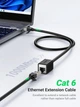 Подовжувач мережевого кабелю RJ45 Ugreen Ethernet кабель-подовжувач Cat 6 FTP 1000 Мбіт/с 2 м Black (NW112) - зображення 2