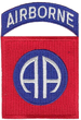 Нашивка Top Gun US ARMY 82ND AIRBORNE PATCH 3.5" - изображение 1