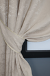 Комплект коротких штор VR-Textil Льон мармур Pavliani № 1178ш 130х170 см 2 шт Світло-бежевий (35-0065) - зображення 4
