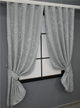 Комплект коротких штор VR-Textil Льон мармур Pavliani № 1179ш 130х170 см 2 шт Сірий (35-0067) - зображення 2