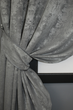 Комплект коротких штор VR-Textil Жакард Sultan YL № 1212ш 130х170 см 2 шт Сірий (35-0072) - зображення 4