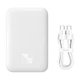 Павербанк з бездротовою зарядкою Qi 15W Baseus Magnetic Mini Wireless Fast Charge 2in1 6000mAh 20W 2.4A QC3.0+PD3.0 (P10059002223-00) White - изображение 10