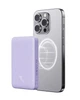 Павербанк Baseus Magnetic Mini Air 5000 mAh 20W с беспроводной зарядкой Qi 15W 2в1 Purple - изображение 2