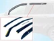 Дефлекторы окон (ветровики) HEKO для Mazda 626 1997-2002 5D вставные 4 шт Combi - изображение 1