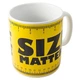 Кружка керамическая подарочная "Size matters" 1000мл, Желтый - изображение 3