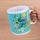 Подарочная чашка гигант из керамики "Thank you", 1000мл, Зеленый - изображение 2