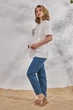 Вільні легкі джинси Mom для вагітних Sheldon denim L Юла Мама Блакитний - зображення 3