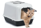 Закритий туалет для котів Ferplast Clear Cat 20 чорний 55x40x38 см 72053199 - зображення 6
