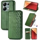 Чохол Deexe Rhombus Wallet для Xiaomi Redmi Note 13 Pro 4G / Poco M6 Pro - Green - зображення 4