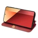Чехол Deexe Rhombus Wallet для Xiaomi Redmi Note 13 Pro 4G / Poco M6 Pro - Red - изображение 3