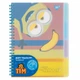 Записна книга блокнот YES Minions А5 80 аркушів софт-тач пласт. обкладинка подвійна cпіраль (765739) - изображение 1