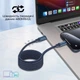 Кабель Promate Springy USB-C to USB-C 60W Power Delivery 1.2 м Blue (springy.blue) - зображення 3