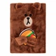 Записна книга блокнот пухнастий YES Line Friends Brown А6 80 аркушів лінія пухнастий (151745) - изображение 2