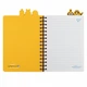 Записна книга блокнот YES Minions А5 80 аркушів лінія карт. обкладинка cпіраль з фігурн. роздільниками (151778) - изображение 2