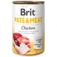 Влажный корм Brit Pate & meat dog Chicken консерва для собак курица и говядина 400г - изображение 2