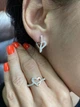 Серебряные серьги Silverstyle с золотыми пластинами 189с - изображение 2