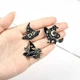 Комплект значков BROCHE брошки бижутерия Лунный кот и Волшебная шляпа BRGV114232 - изображение 4