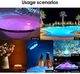 Світлодіодна підводна RGB лампа для басейну IP68 з пультом ДК 13 LED 16 кольорів (1355) - зображення 9