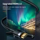 Кабель Baseus 1 метр 4K HDMI to 4K HDMI 60Гц Cafule Black (CADKLF-E01) - изображение 5