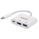 Док-станція USB3.1 Type-C --> HDMI/USB 3.0/PD 60W 4-in-1 White Manhattan - зображення 1