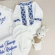 Крестильный набор для мальчика Family Tradition хлопок с вышивкой белый Пускай Господь оберегает - изображение 4