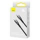 Кабель USB Type-C Baseus Glimmer Series Type-C to Type-C 100W 1m (CADH000701) чорний - зображення 4