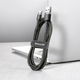 Кабель Baseus cafule Cable USB for Type-C 2A 3 м Black-Grey (CATKLF-UG1) - зображення 2
