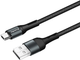 Kabel ColorWay USB MicroUSB 2.4A 1 m Black (CW-CBUM045-BK) - obraz 5